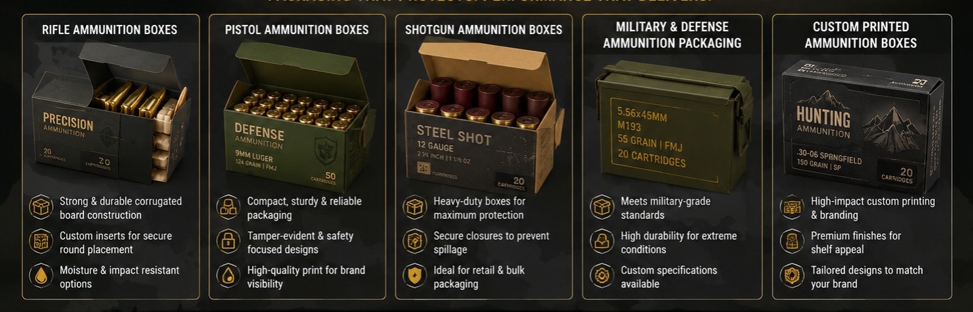 Ammunition Packaging Solutions for Safe Storage & Transport